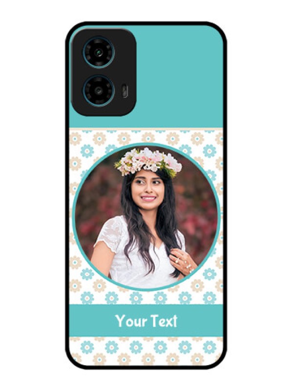 Custom Motorola G34 5G Custom Glass Phone Case - Beautiful Flowers Design