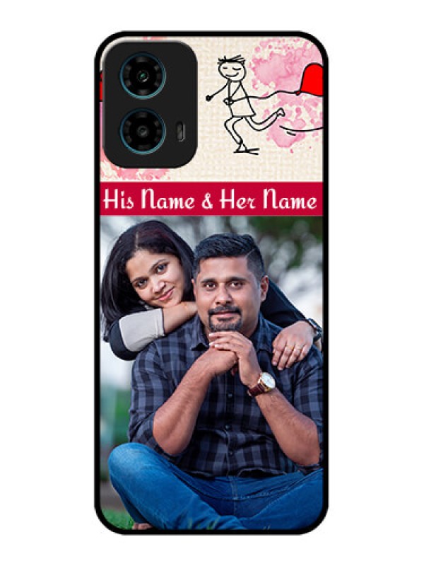 Custom Motorola G34 5G Custom Glass Phone Case - You And Me Case Design