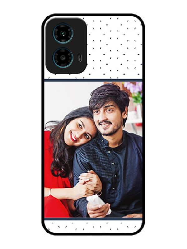 Custom Motorola G34 5G Custom Glass Phone Case - Premium Dot Design