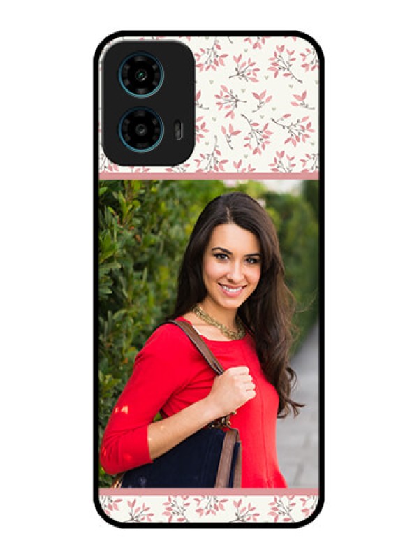 Custom Motorola G34 5G Custom Glass Phone Case - Stunning Floral Design