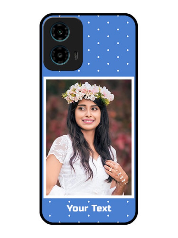 Custom Motorola G34 5G Custom Glass Phone Case - Polka Dots Design