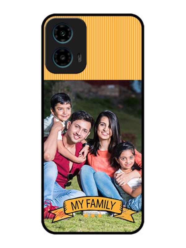 Custom Motorola G34 5G Custom Glass Phone Case - My Family Design
