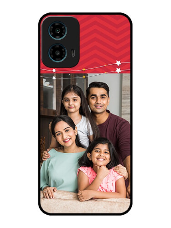 Custom Motorola G34 5G Custom Glass Phone Case - Happy Family Design
