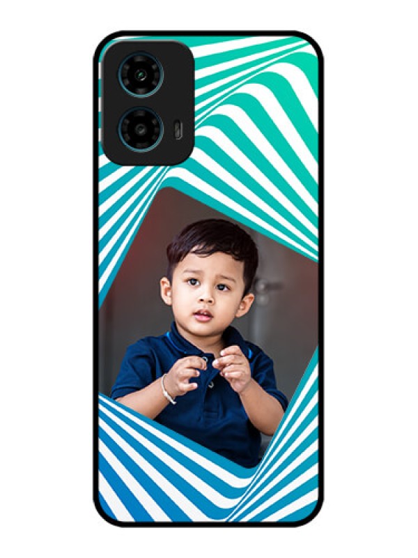 Custom Motorola G34 5G Custom Glass Phone Case - Abstract Spiral Design