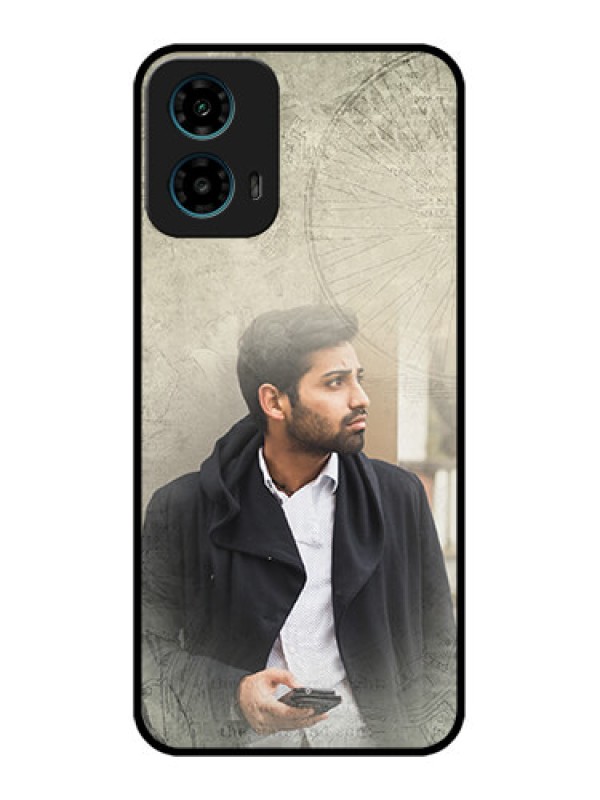 Custom Motorola G34 5G Custom Glass Phone Case - With Vintage Design