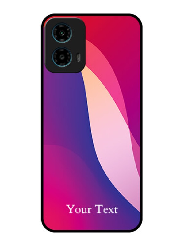 Custom Motorola G34 5G Custom Glass Phone Case - Digital Abstract Overlap Design
