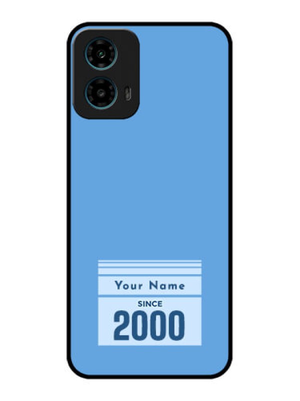 Custom Motorola G34 5G Custom Glass Phone Case - Custom Year Of Birth Design