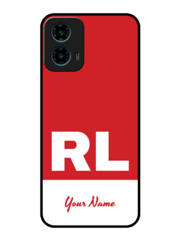 Custom Motorola G34 5G Custom Glass Phone Case - Dual Tone Custom Text Design