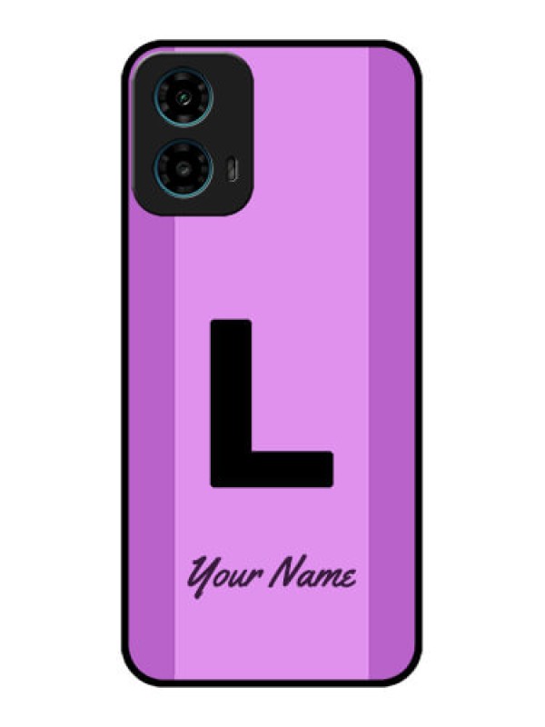 Custom Motorola G34 5G Custom Glass Phone Case - Tricolor Custom Text Design