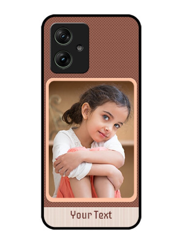 Custom Motorola G54 5G Custom Glass Phone Case - Simple Pic Upload Design