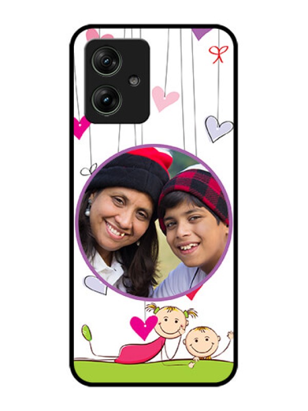 Custom Motorola G54 5G Custom Glass Phone Case - Cute Kids Phone Case Design