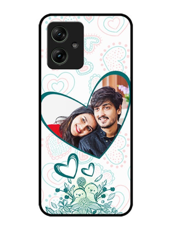 Custom Motorola G54 5G Custom Glass Phone Case - Premium Couple Design