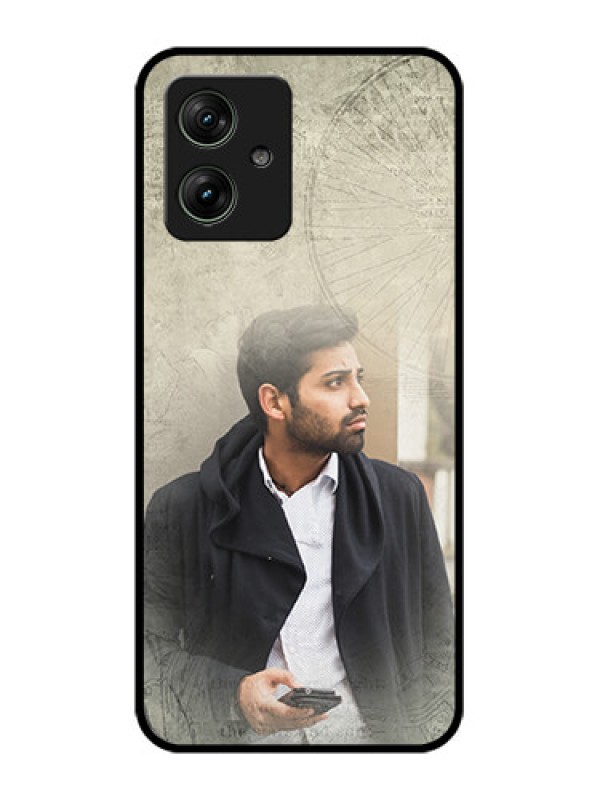 Custom Motorola G54 5G Custom Glass Phone Case - With Vintage Design