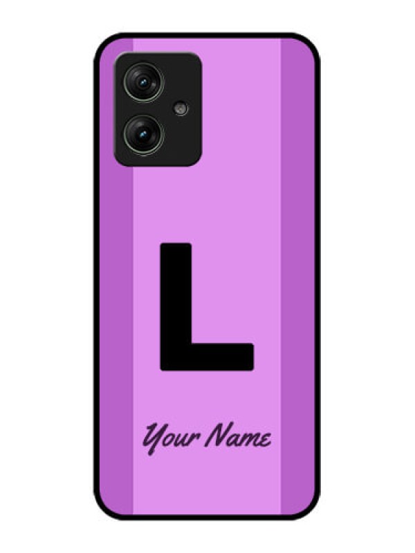 Custom Motorola G54 5G Custom Glass Phone Case - Tricolor Custom Text Design