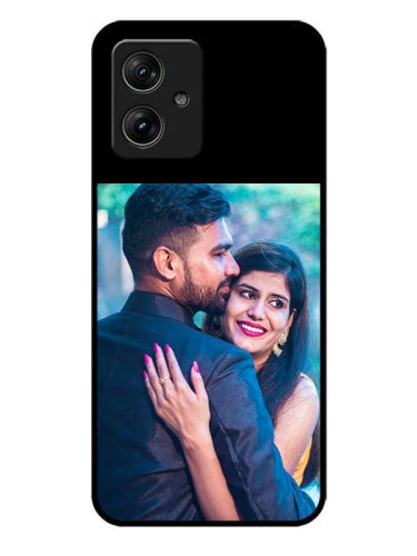 Custom Motorola G54 5G Custom Glass Phone Case - Upload Full Picture With Custom Color Design