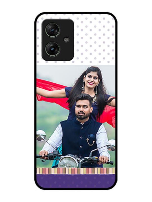 Custom Motorola G64 5G Custom Glass Phone Case - Cute Family Design