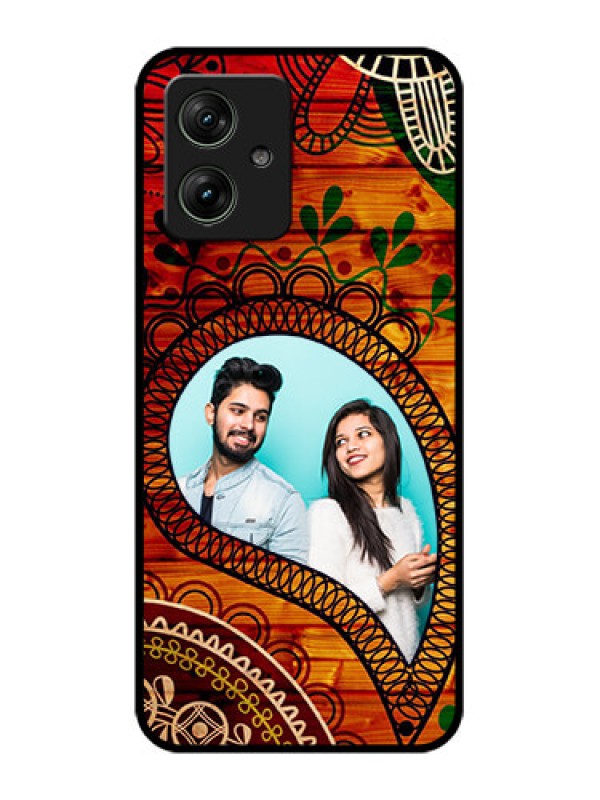 Custom Motorola G64 5G Custom Glass Phone Case - Abstract Colorful Design