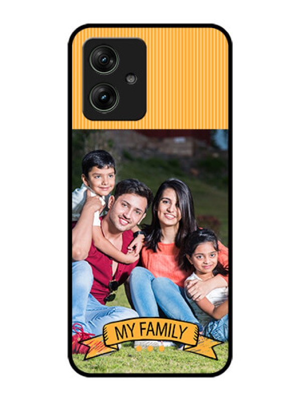 Custom Motorola G64 5G Custom Glass Phone Case - My Family Design