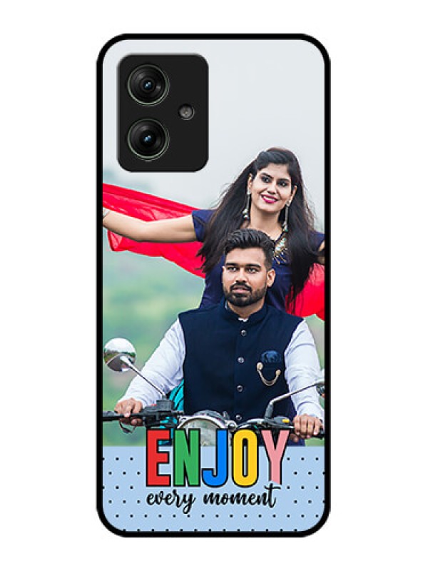 Custom Motorola G64 5G Custom Glass Phone Case - Enjoy Every Moment Design