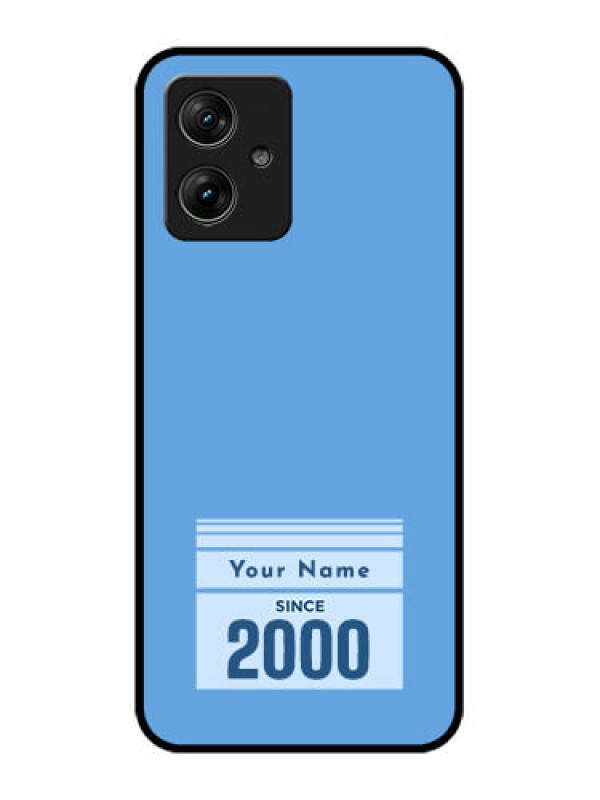 Custom Motorola G64 5G Custom Glass Phone Case - Custom Year Of Birth Design