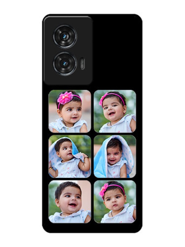 Custom Motorola G96 5G Custom Glass Phone Case - Multiple Pictures Design