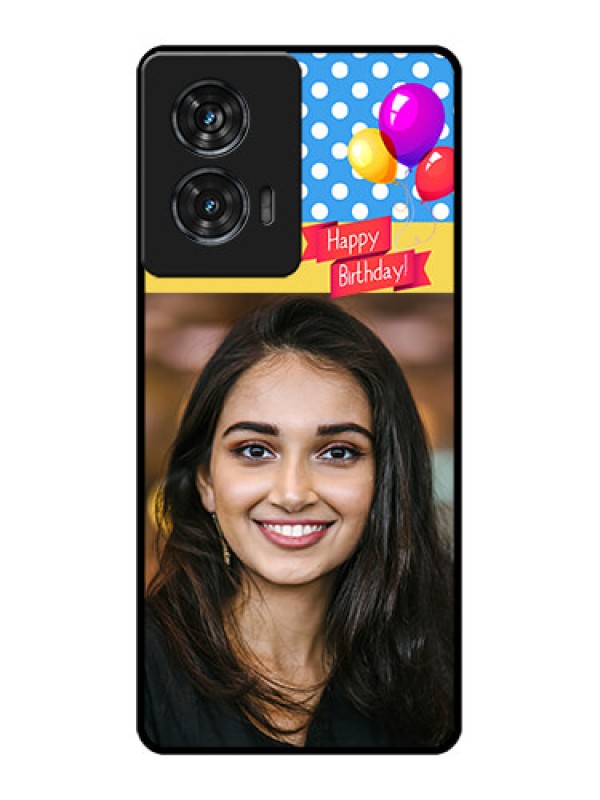 Custom Motorola G96 5G Custom Glass Phone Case - Happy Birthday Design