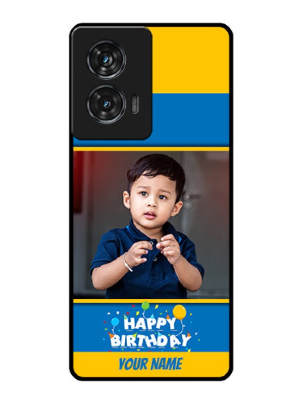 Custom Motorola G96 5G Custom Glass Phone Case - Birthday Wishes Design