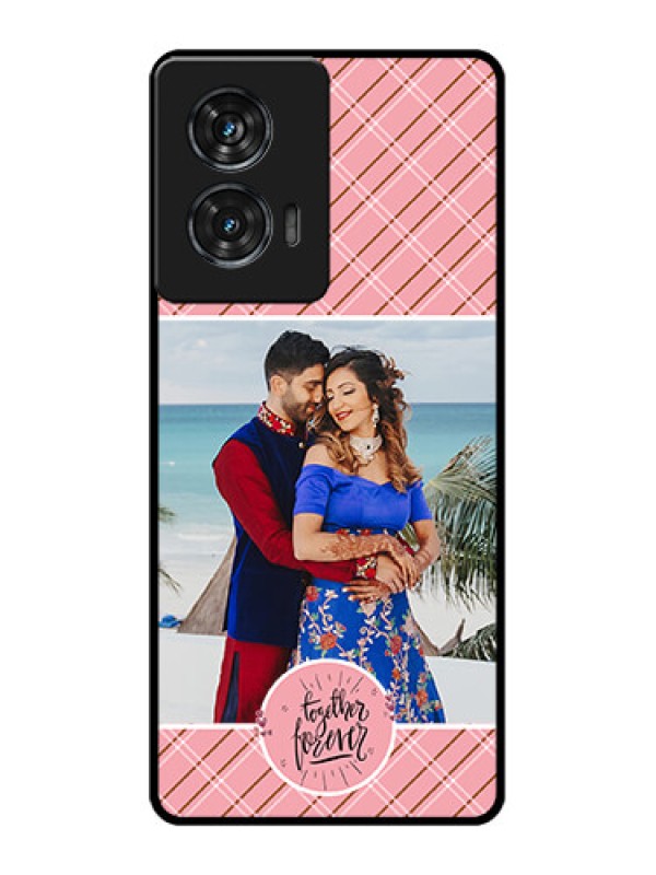 Custom Motorola G96 5G Custom Glass Phone Case - Together Forever Design