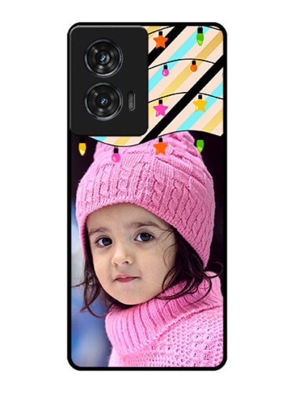 Custom Motorola G96 5G Custom Glass Phone Case - Lights Hanging Design