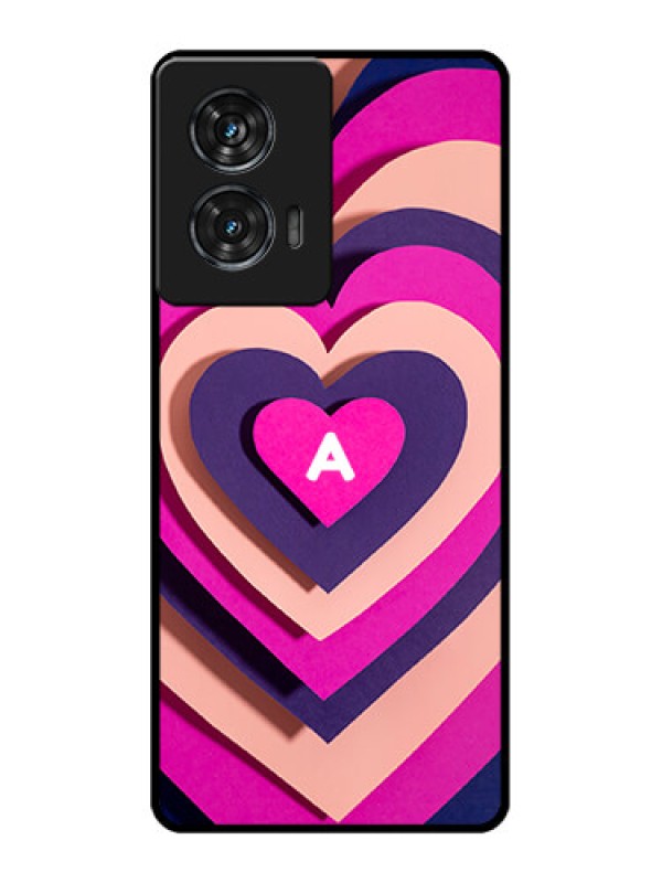 Custom Motorola G96 5G Custom Glass Phone Case - Cute Heart Pattern Design