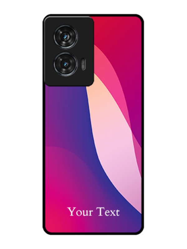 Custom Motorola G96 5G Custom Glass Phone Case - Digital Abstract Overlap Design