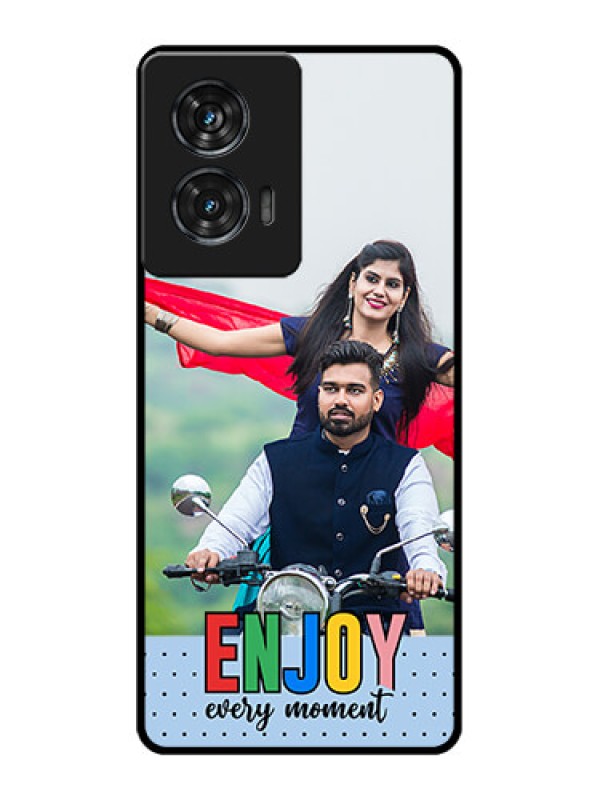 Custom Motorola G96 5G Custom Glass Phone Case - Enjoy Every Moment Design