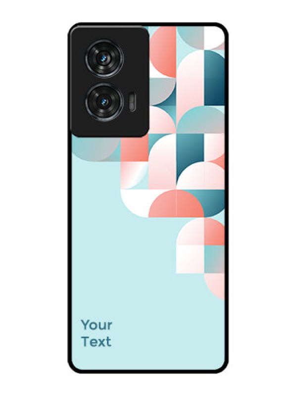 Custom Motorola G96 5G Custom Glass Phone Case - Stylish Semi - Circle Pattern Design