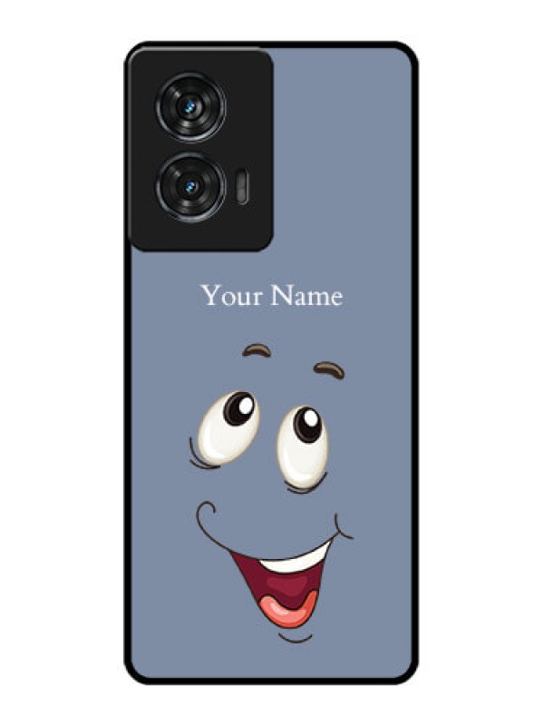 Custom Motorola G96 5G Custom Glass Phone Case - Laughing Cartoon Face Design