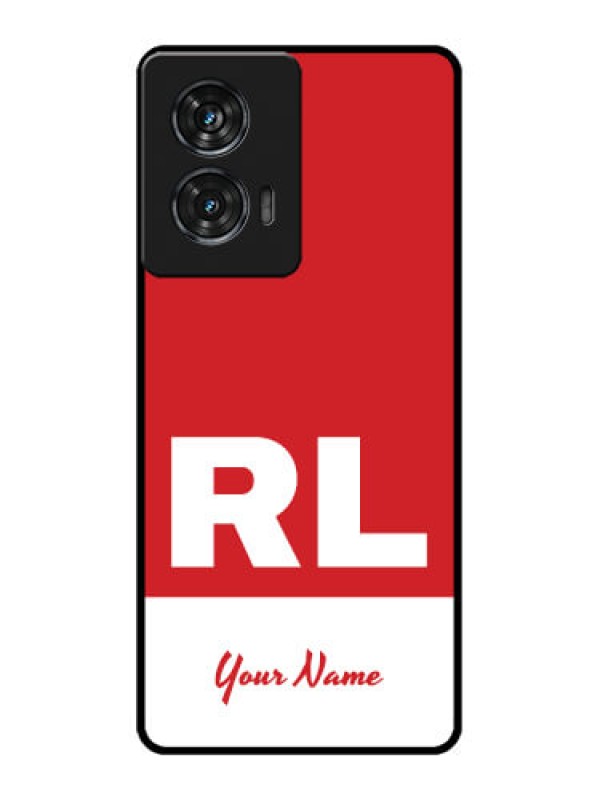 Custom Motorola G96 5G Custom Glass Phone Case - Dual Tone Custom Text Design