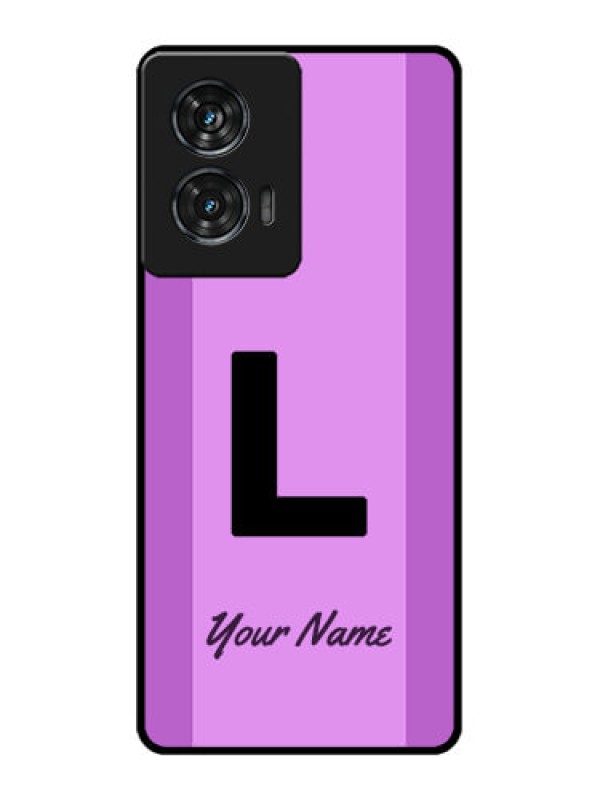 Custom Motorola G96 5G Custom Glass Phone Case - Tricolor Custom Text Design