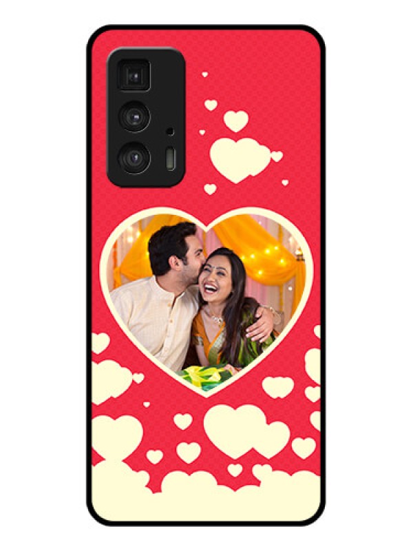 Custom Motorola Moto Edge 20 Pro Custom Glass Phone Case - Love Symbols Phone Cover Design