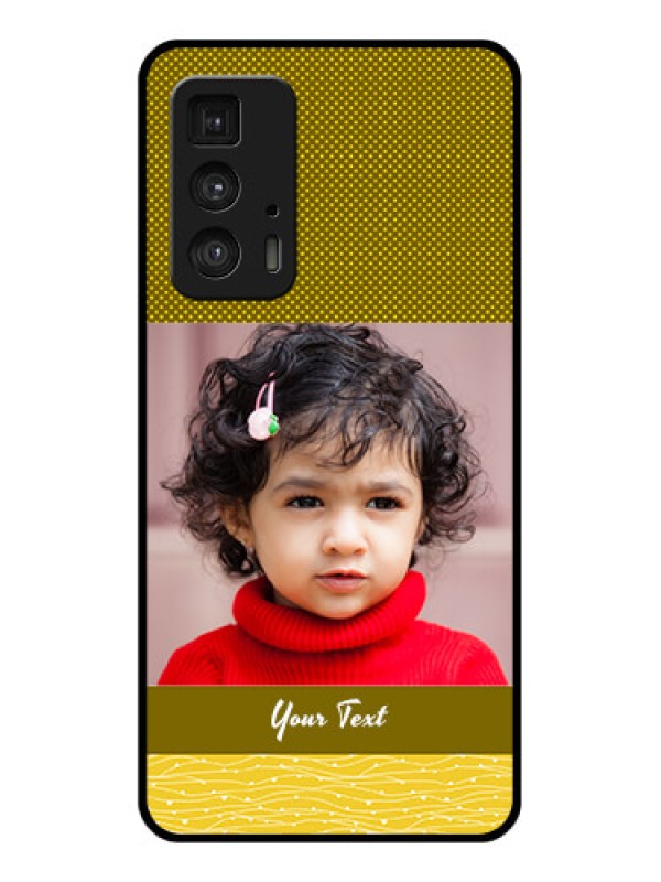Custom Motorola Moto Edge 20 Pro Custom Glass Phone Case - Simple Green Color Design