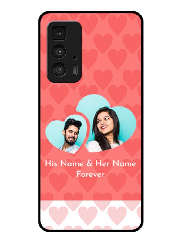 Custom Motorola Moto Edge 20 Pro Custom Glass Phone Case - Couple Pic Upload Design