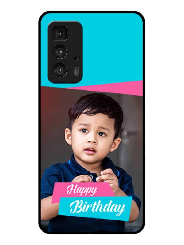 Custom Motorola Moto Edge 20 Pro Custom Glass Phone Case - Image Holder With 2 Color Design
