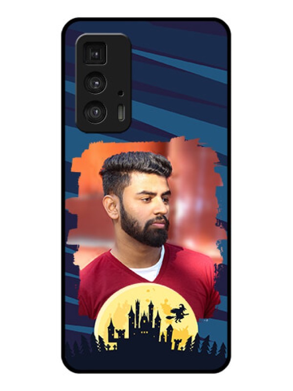 Custom Motorola Moto Edge 20 Pro Custom Glass Phone Case - Halloween Witch Design