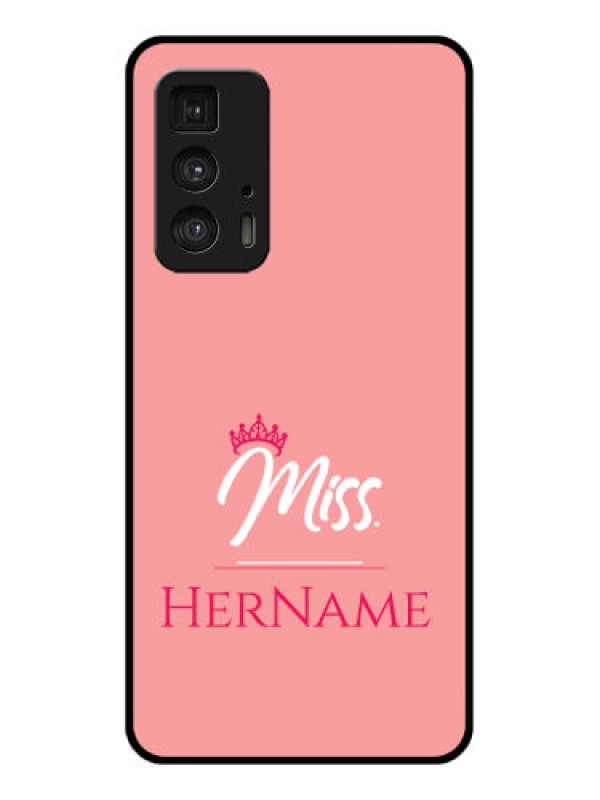 Custom Motorola Moto Edge 20 Pro Custom Glass Phone Case - Mrs With Name Design