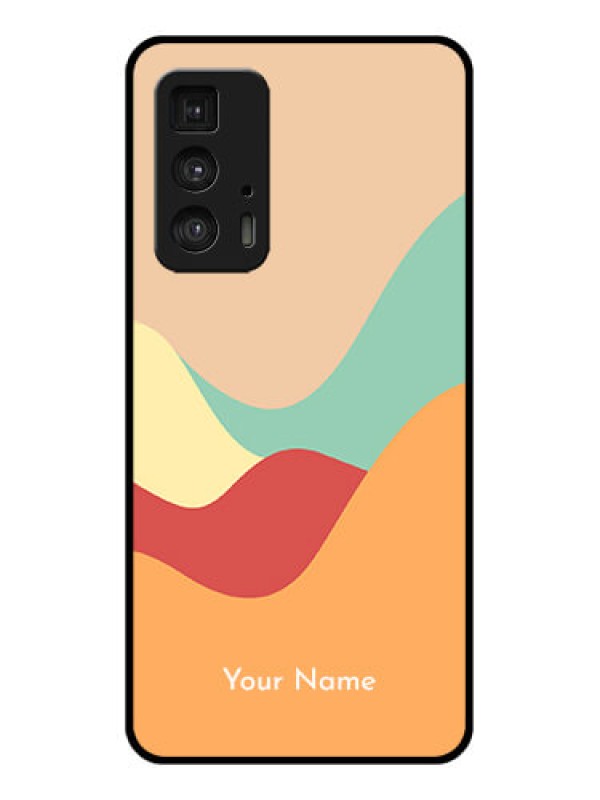 Custom Motorola Moto Edge 20 Pro Custom Glass Phone Case - Ocean Waves Multi - Colour Design