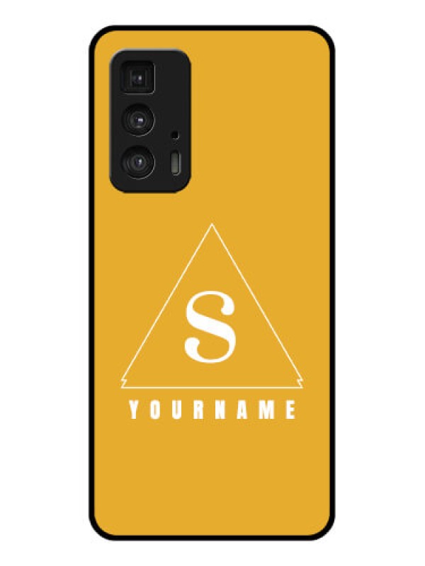 Custom Motorola Moto Edge 20 Pro Custom Glass Phone Case - Simple Triangle Design