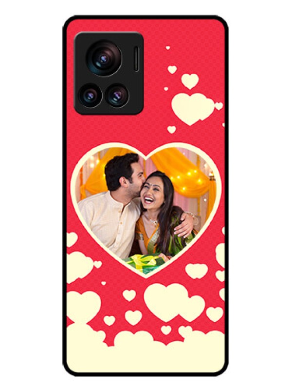 Custom Motorola Moto Edge 30 Ultra Custom Glass Phone Case - Love Symbols Phone Cover Design