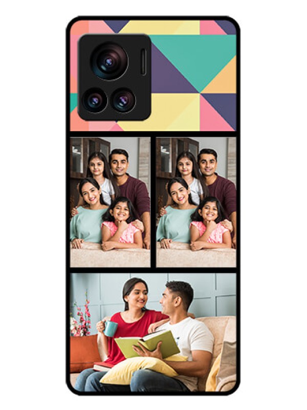 Custom Motorola Moto Edge 30 Ultra Custom Glass Phone Case - Bulk Pic Upload Design