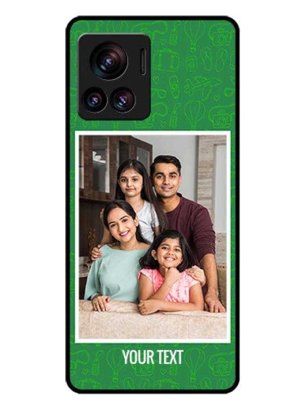 Custom Motorola Moto Edge 30 Ultra Custom Glass Phone Case - Picture Upload Design