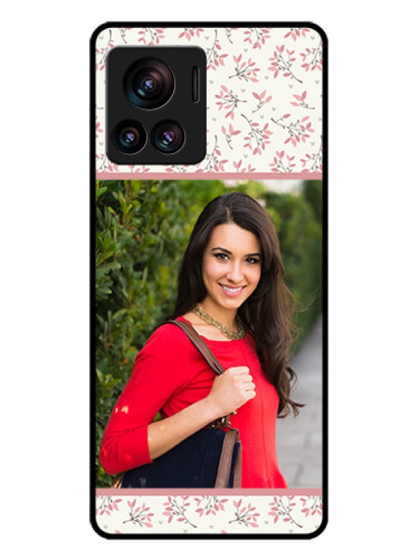 Custom Motorola Moto Edge 30 Ultra Custom Glass Phone Case - Stunning Floral Design