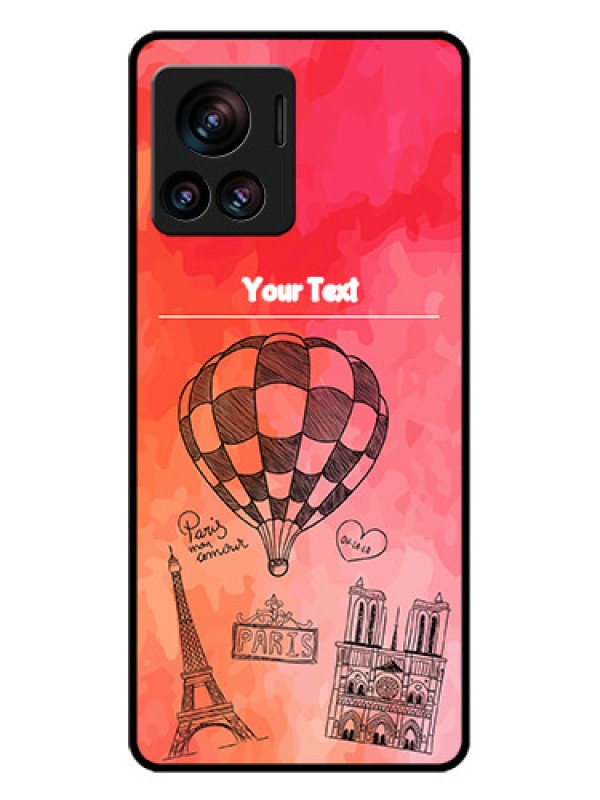 Custom Motorola Moto Edge 30 Ultra Custom Glass Phone Case - Paris Theme Design