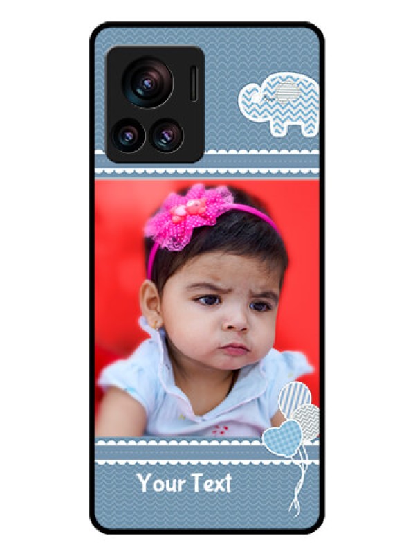Custom Motorola Moto Edge 30 Ultra Custom Glass Phone Case - With Kids Pattern Design